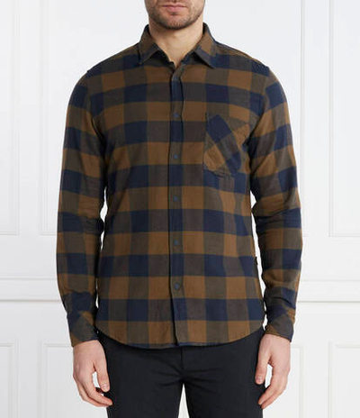 Рубашка Riou_1 BOSS ORANGE - коричневый(50505524)