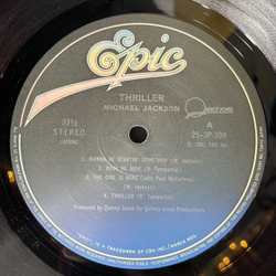 Винтажная виниловая пластинка LP Michael Jackson Thriller (Japan 1982) (Obi) Beat It 25 3P 399