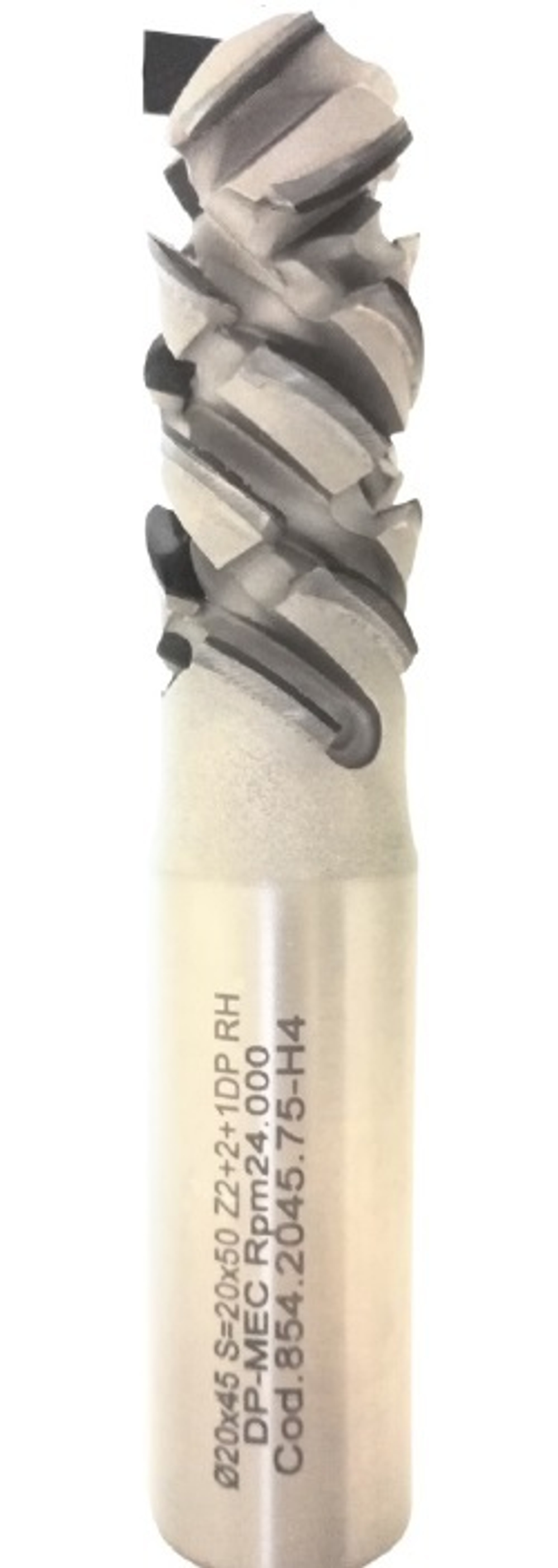 Фреза алмазная концевая D.25x30 S.25x50 LT.100 Z=12+1DP (2+2) Axial 54° Hdl=4.0 RH