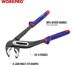 Переставные клещи WORKPRO 300 мм, 12 дюймов, CR-V WP231029