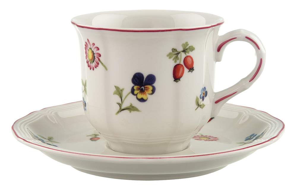 Villeroy & Boch Чашка с блюдцем Petite Fleur 200 мл для кофе 10-2395-1300+10-2395-1310