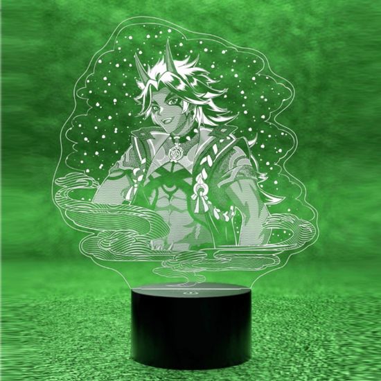 3D лампа Геншин Импакт, Genshin Impact. Аратаки Итто