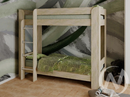 Кровать КД-2.4 2-х ярусная (дуб сонома)