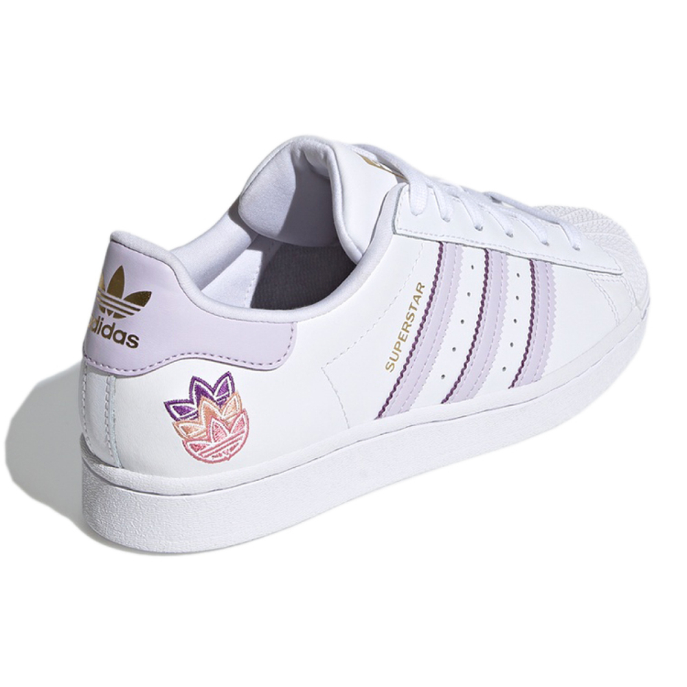Кроссовки Adidas Originals Superstar White Purple Tint