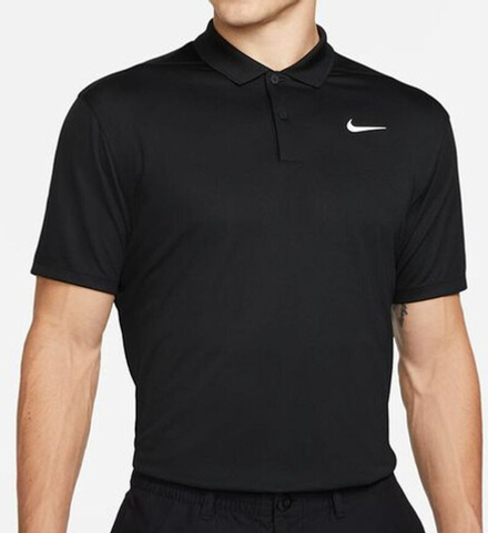 Мужское теннисное поло Nike Court Dri-Fit Pique Polo M - black/white