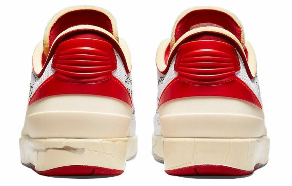 Кроссовки Off-White X Jordan Air Jordan 2 Retro Low Sp "White And Varsity Red"