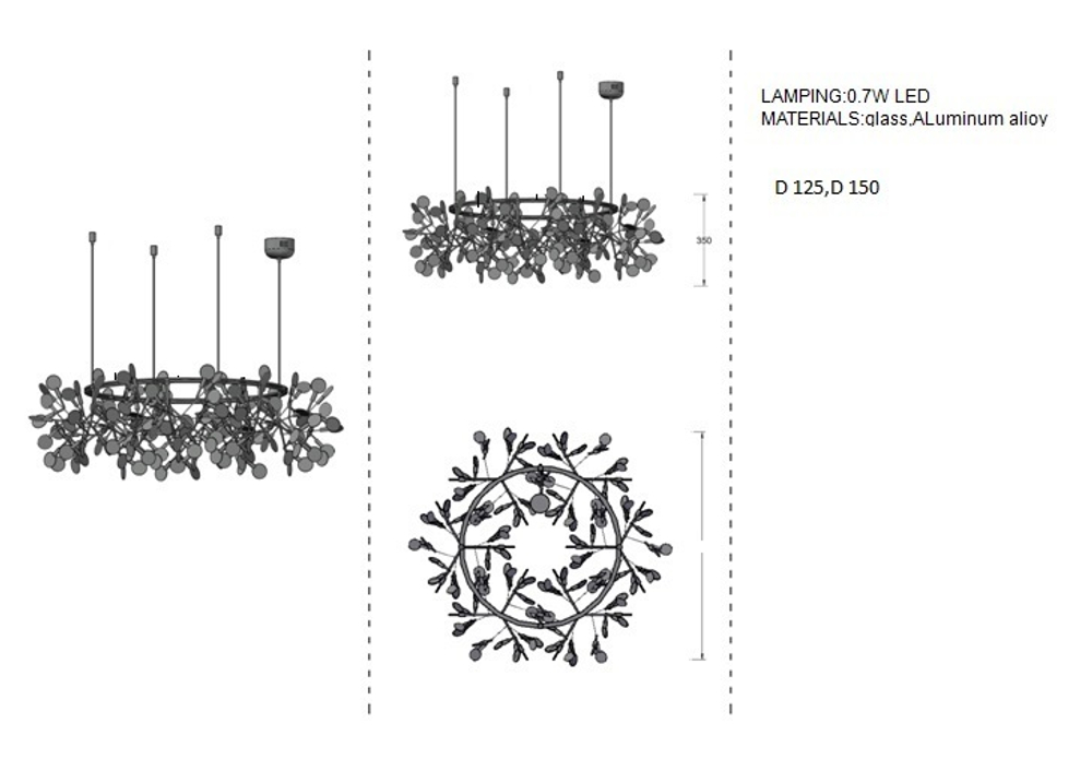 люстра Heracleum the Big O D210