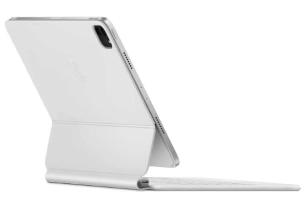 Клавиатура Apple Magic Keyboard with Trackpad для iPad Pro 11 (2024) русская (нейлон с подставкой) (белый) (MWR03)
