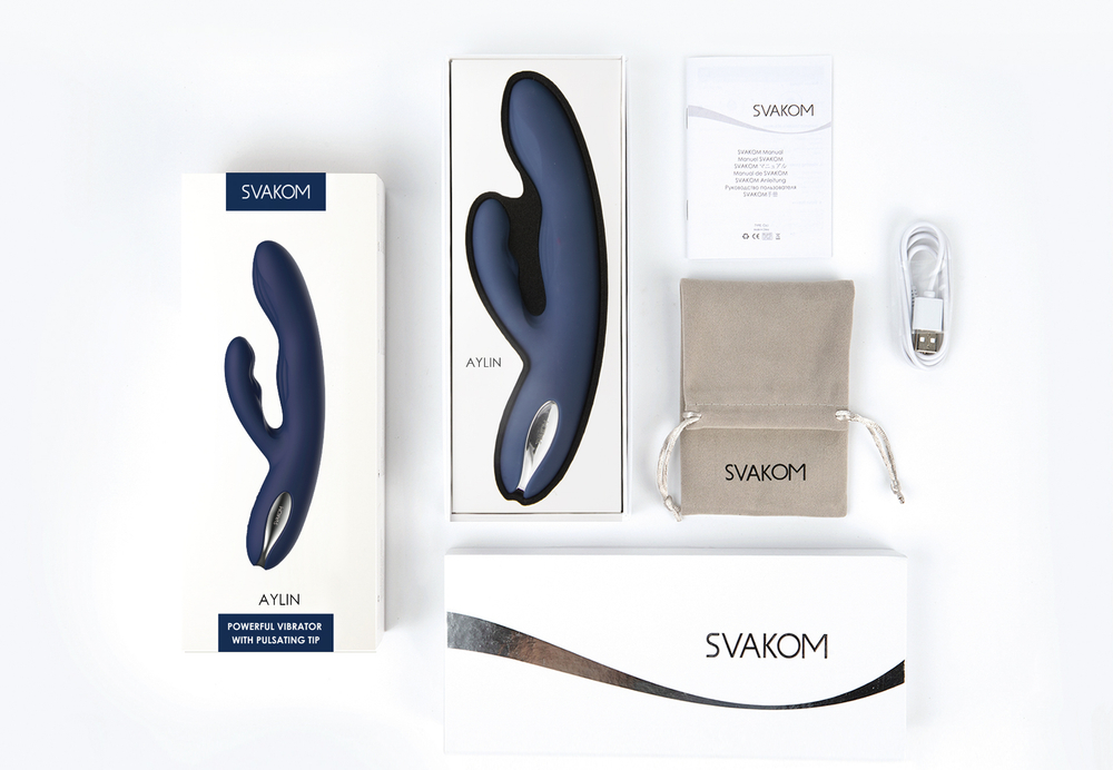 Svakom Aylin Dark Blue - Вибратор-кролик