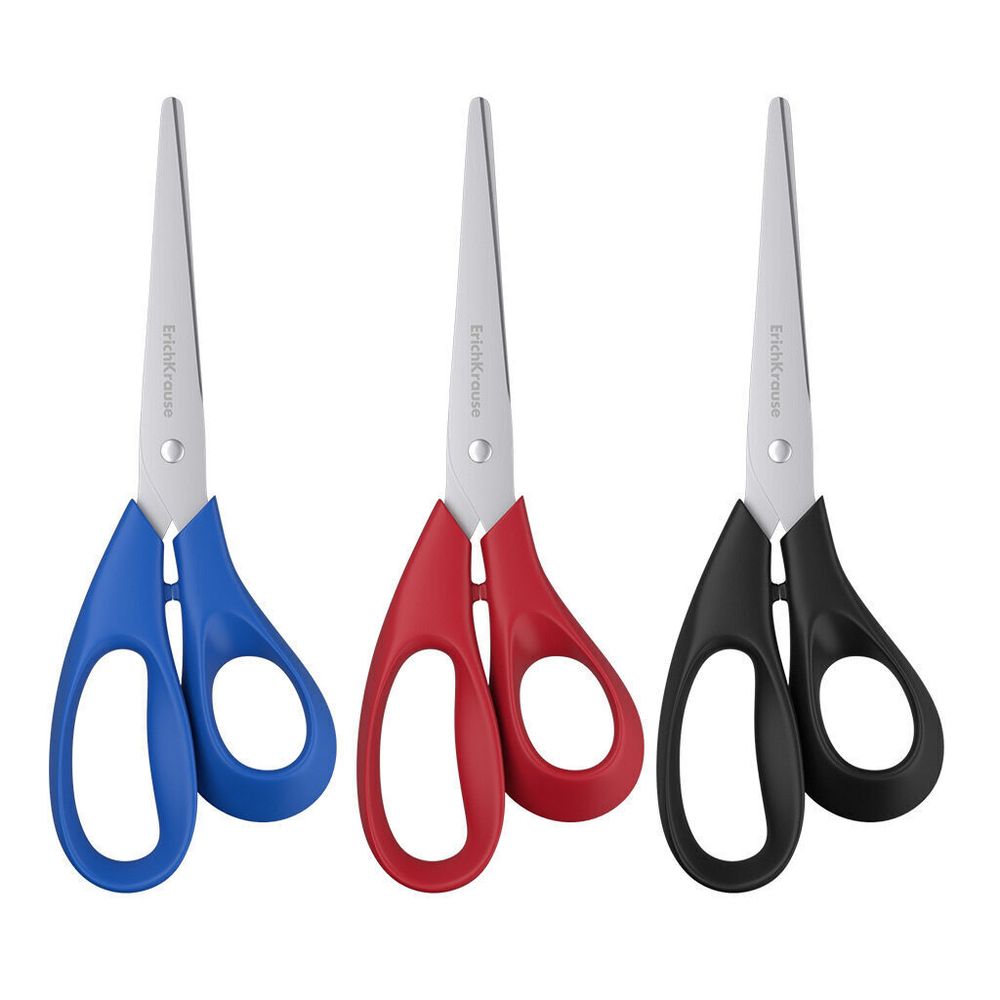 Ножницы 18 см, ErichKrause Dynamic, эргономичные ручки, цвет корпуса ассорти