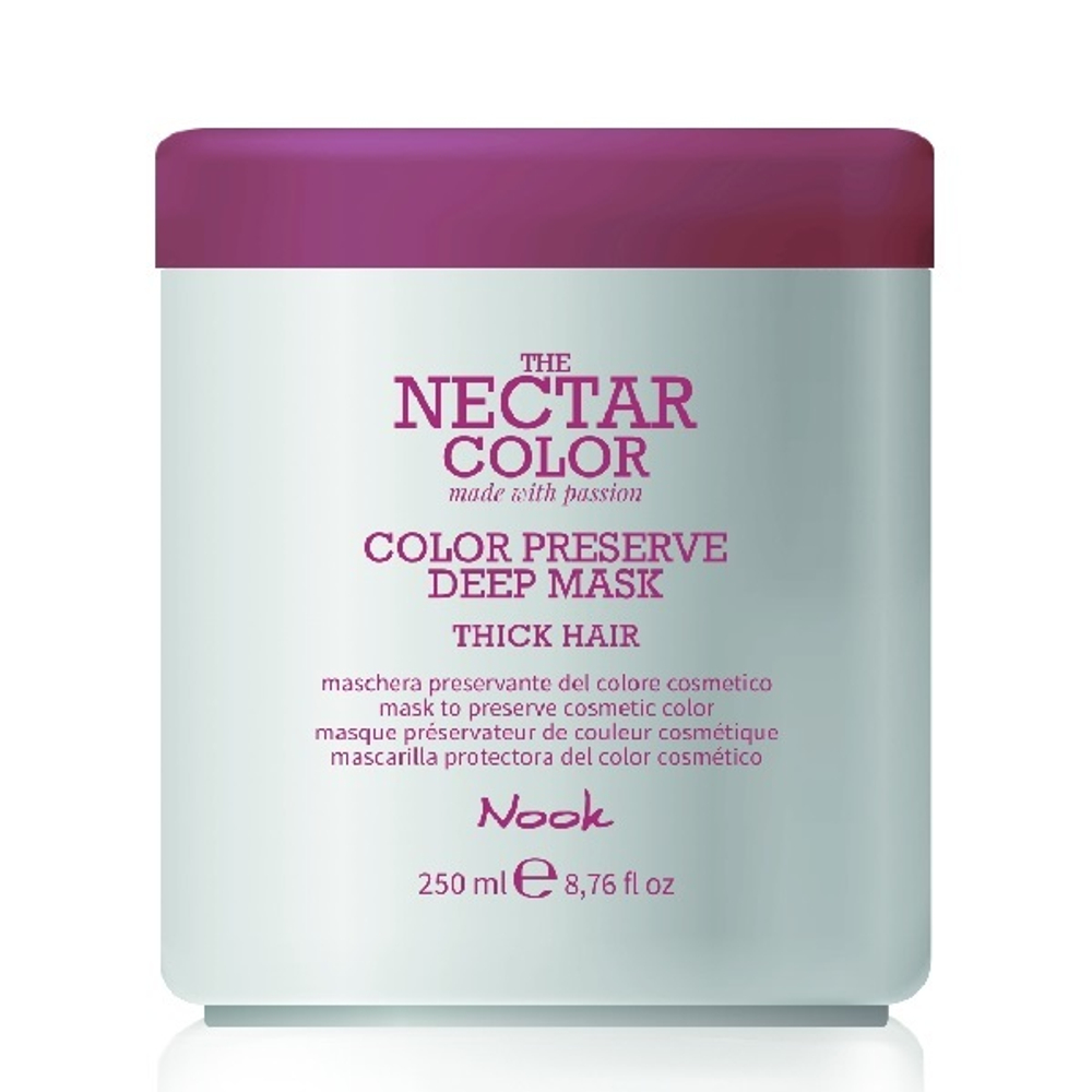 Маска для ухода за плотными и жесткими окрашенными волосами Nook Color Preserve Thick Hair Deep Mask 250мл