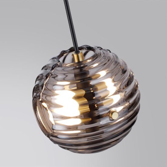 5041/12WL MODERN ODL24 543 черн./золото/дымчатый/металл/стеко Бра LED 12W 4000К 1526Лм TRONI