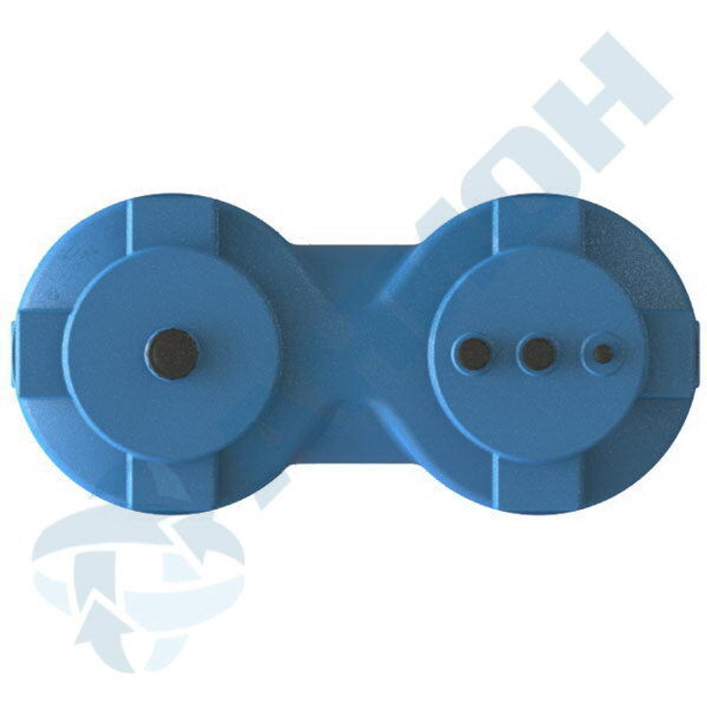 Емкость вертикальная для дизельного топлива со сливом Анион 1000 л. вертикальная (1620x740x1420см;синий) - арт.559439