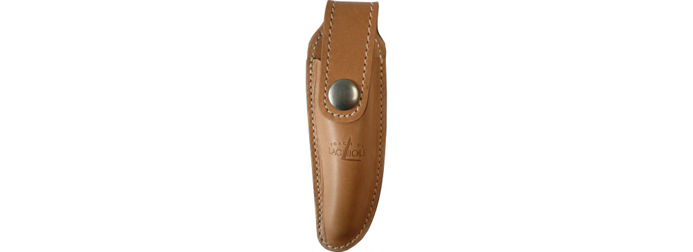 Belt knife-case " AUBRAC" for 12 cm knife ,chocolate