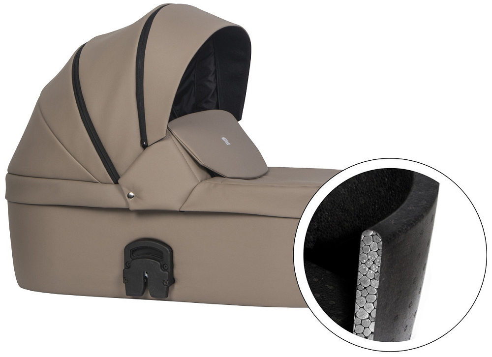 Детская коляска Riko Nano Thermo Ecco 3 в 1 с автокреслом Rant Cruise Grey 04 Cappucino (капучино)