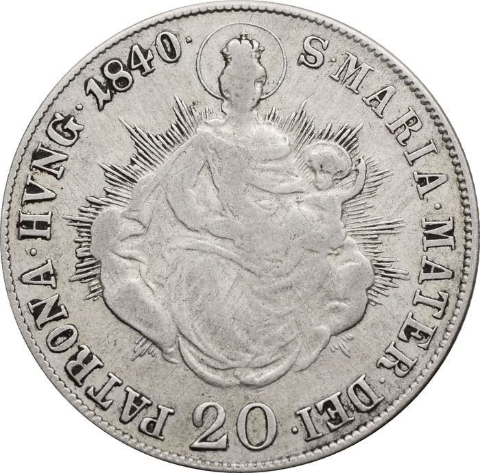 20 крейцеров 1840 Венгрия
