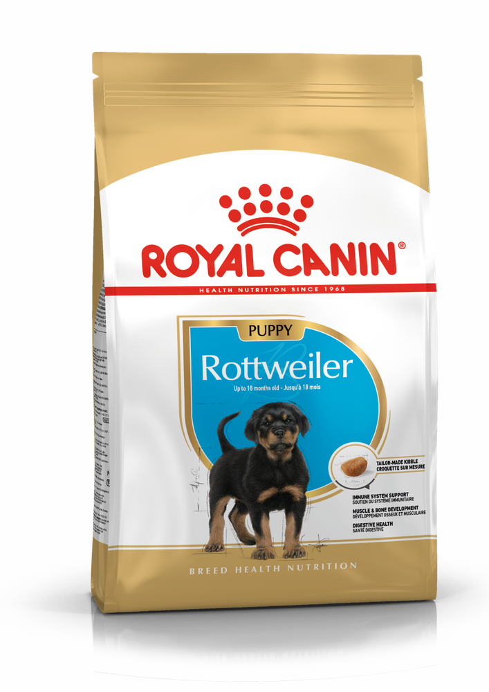 Royal Canin Rottweiller Puppy Корм сухой  для щенков породы Ротвейлер до 18 месяцев, 12 кг