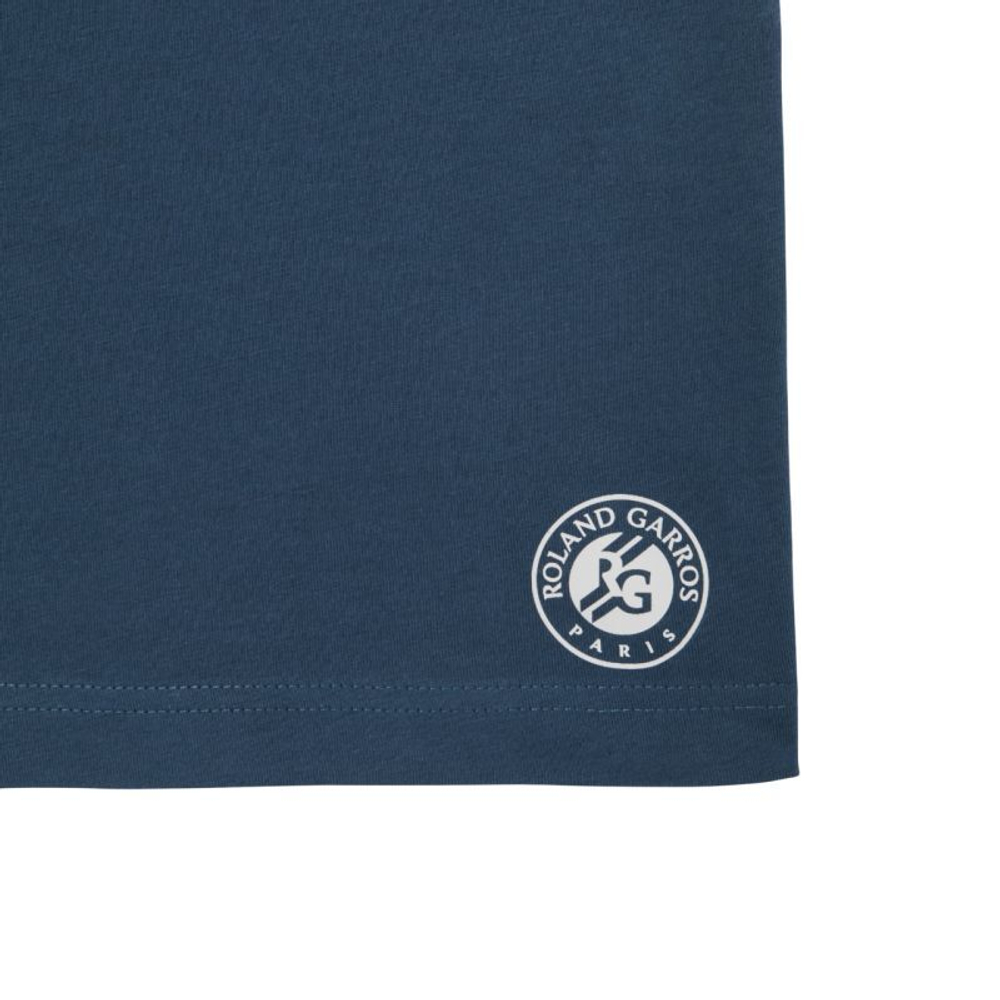 Мужская теннисная футболка Lacoste Roland-Garros Edition Sport - небесный