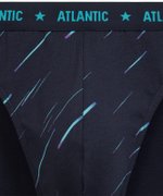 Мужские трусы слипы спорт Atlantic, набор 3 шт., хлопок, темно-синий, 3MP-207