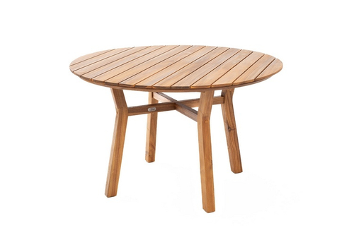 Стол садовый обеденный из акации МОДЕНА круглый 116 см