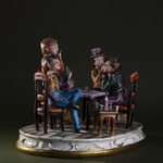 Винтаж: Фарфоровая мануфактура Capodimonte «Картежники»