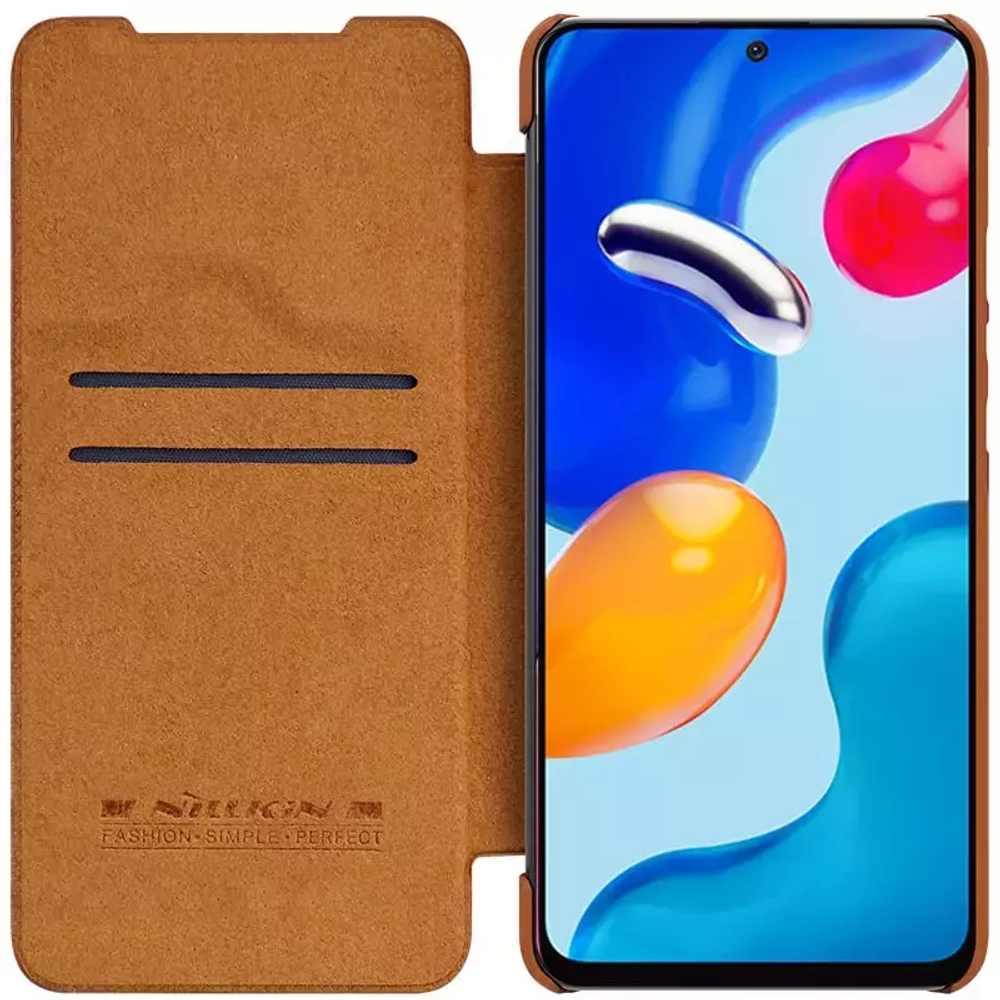 Кожаный чехол-книжка Nillkin Leather Qin для Xiaomi Redmi Note 11S