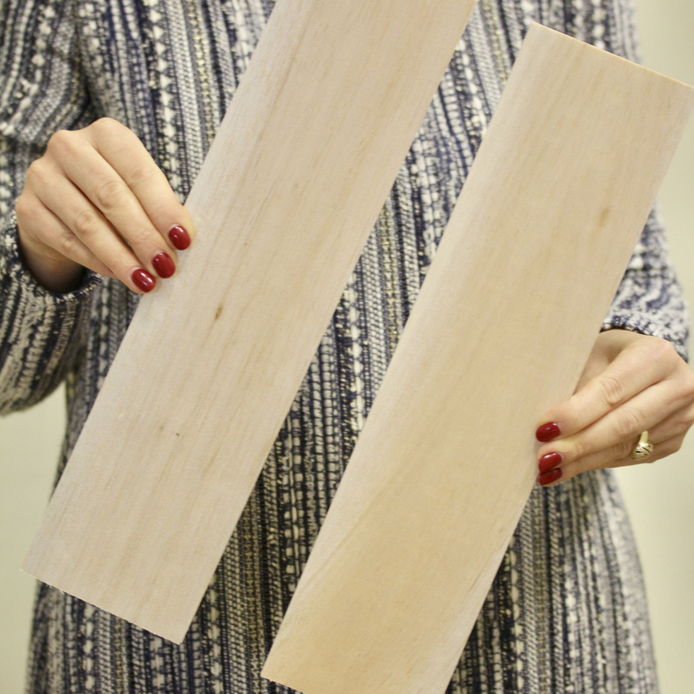 Дощечка для моделирования Бальса 10 * 40 см, толщина 5 мм (2 штуки)