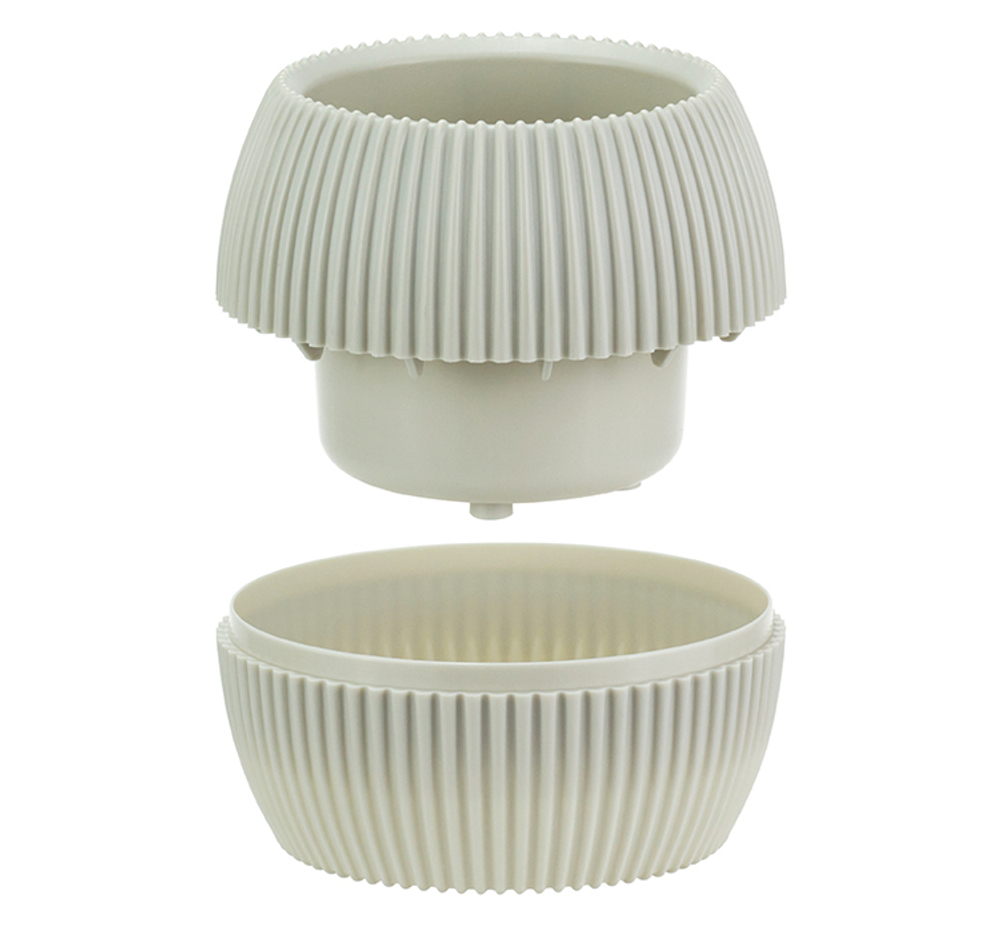 Кашпо ПИКАНТО круглое D115мм 0,35 л с пристегнутым поддоном