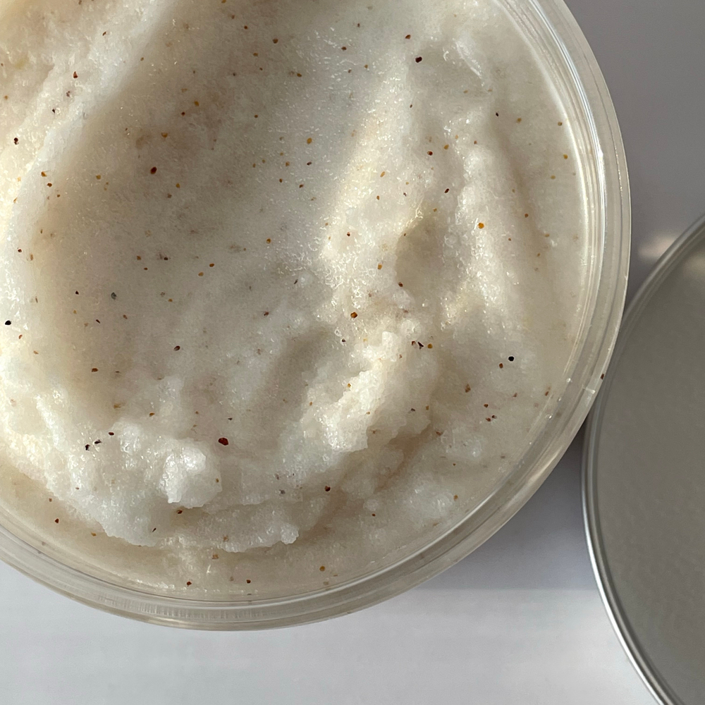 Натуральный питательный скраб "Кокосовый крем" 300 гр