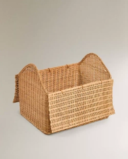 ZARA HOME КОРЗИНА ДЛЯ ХРАНЕНИЯ ДЕТСКИХ ИГРУШЕК, СВЕТЛО-БЕЖЕВЫЙ