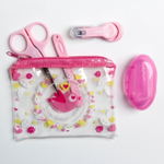 3893568 Набор маникюрный детский «Для Малышки», 4 предмета: ножнички, книпсер, пилочка, щётка