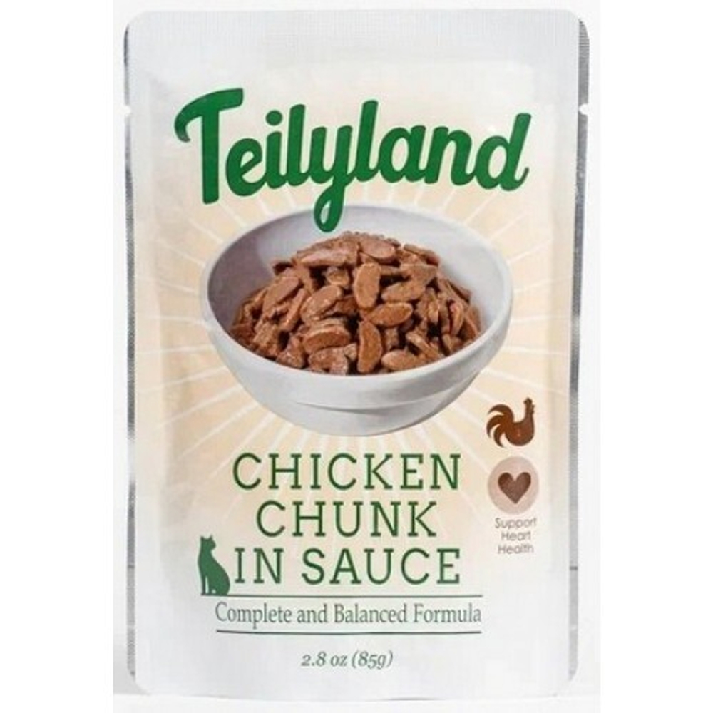 Teilyland Паучи для кошек Курица в соусе, 85гр