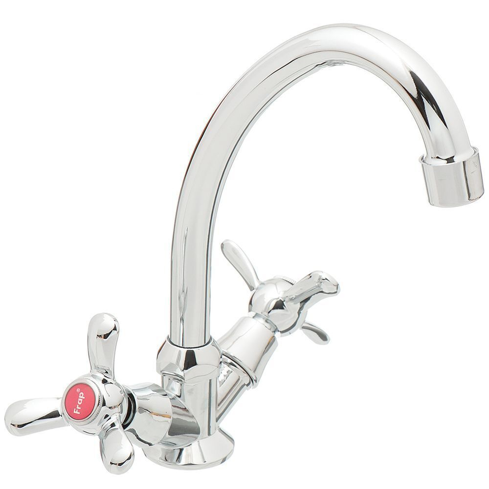 Смеситель для кухни, Frap, с кран-буксой, хром, F4012