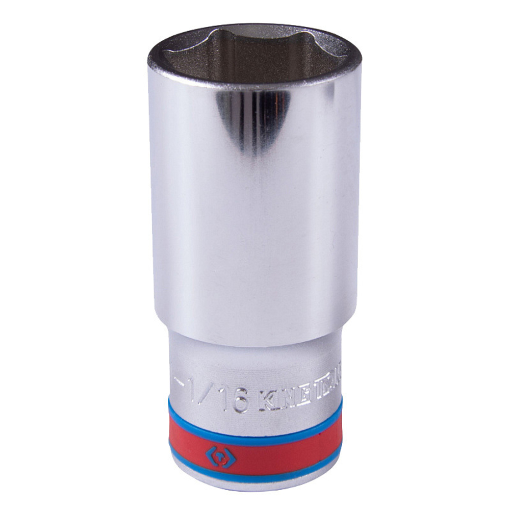 KING TONY (423534S) Головка торцевая глубокая шестигранная 1/2", дюймовая 1-1/16"