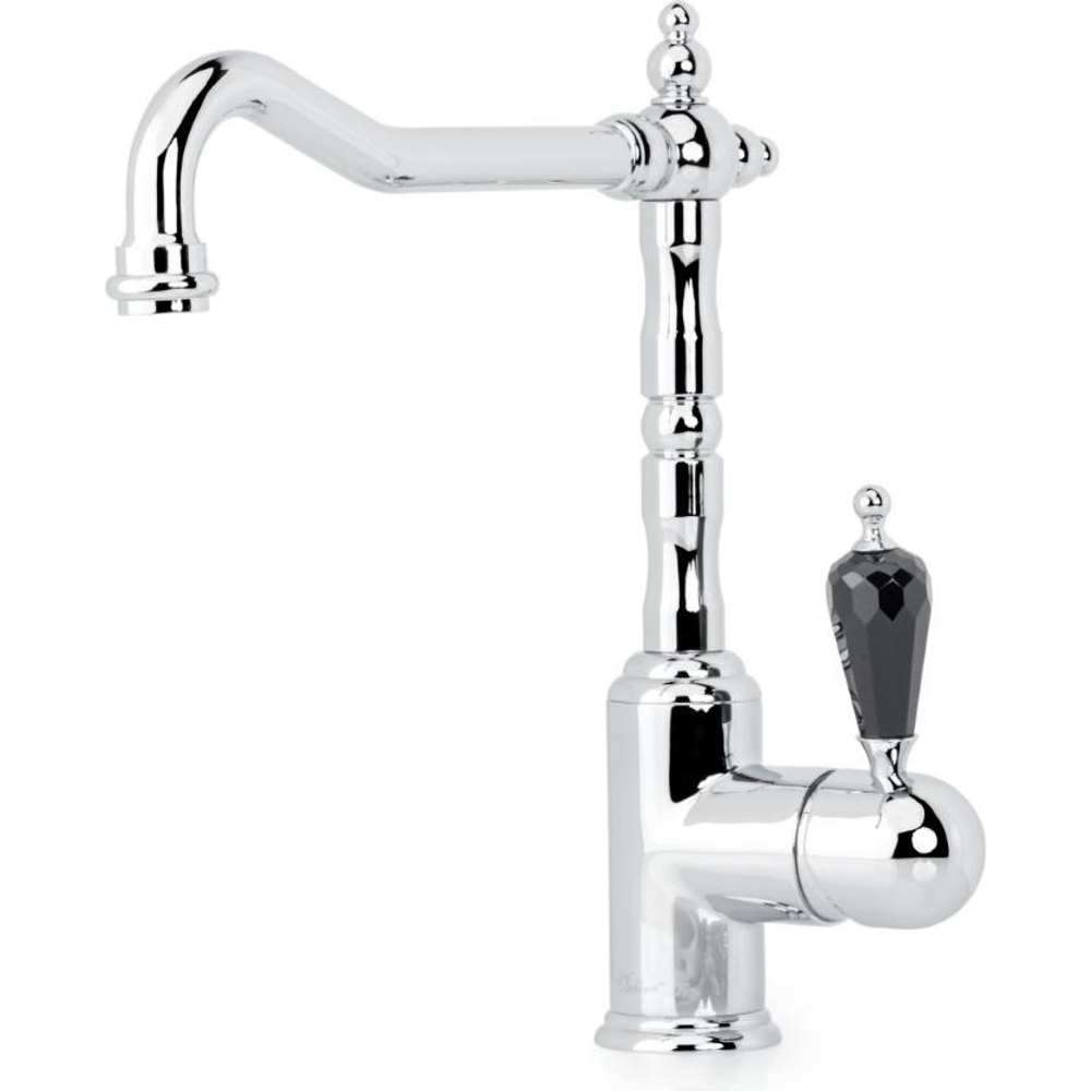 Смеситель для кухни Boheme Tradizionale Chromo103-BSW Хром с кристаллом BLACK Swarovski