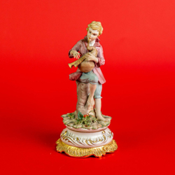 Винтаж: Фарфоровая мануфактура Capodimonte. «Пастух и цветочница»