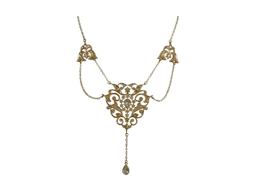 "Эл.Тейлор мод." колье золотом покрытии из коллекции "Голливуд" от Jenavi с замком карабин