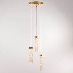 Подвесной светильник MD24030028-3A brass/clear