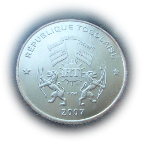 Того 2500 франков 2007 Виктор Шельшер Отмена рабства Проба Essai СЕРЕБРО