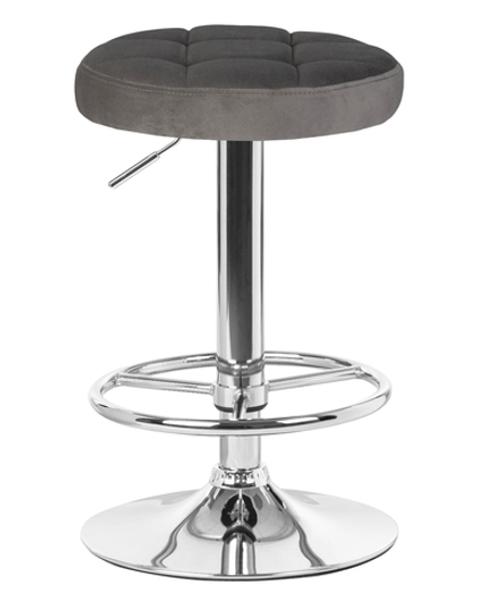 Табурет барный DOBRIN BRUNO, серый велюр (MJ9-75)