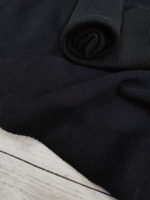 Футер 3-х нитка  диагональ петля с велюр эффектом ПЕНЬЕ/ Черный