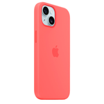 Силиконовый чехол с поддержкой MagSafe Apple Silicone Case для iPhone 15 Plus, Guava (Спелая гуава)