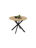 Стол кухонный обеденный круглый раздвижной 100,1х100х75 см