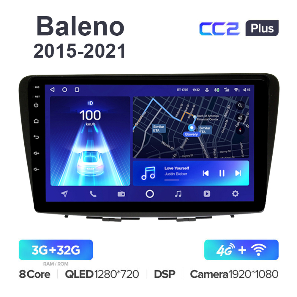 Teyes CC2 Plus 9"для Suzuki Baleno 2015-2021