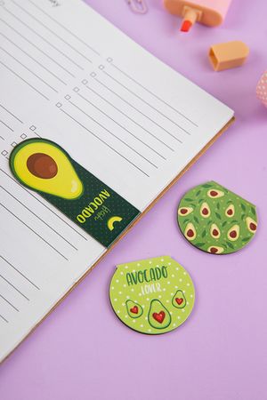 Магнитные закладки для книг "Avocado"