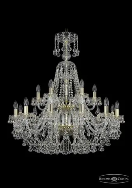 Подвесная люстра Bohemia Ivele 1409/12+6/300/XL-94/2d/G