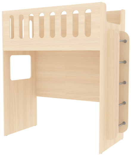 Кровать-чердак КарИВи с нишей ДС-27 80x160  Дуб Молочный