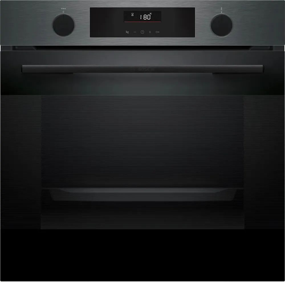 Электрический духовой шкаф BOSCH HUA736EG0T Serie 4, 59.3 см, 76 л, 8 режимов, гриль, чёрный