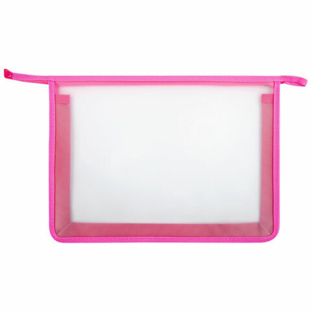 Папка для тетрадей ЮНЛАНДИЯ А4, 1 отделение, пластик, на молнии, "Flowers", 271078