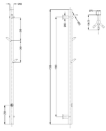 Полотенцесушитель электрический OAK CHROME новый 50мм